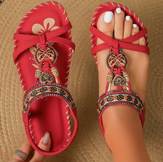 Evelyne | Sandales Style Ibiza Alliant Confort et Élégance