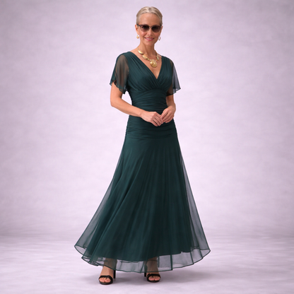 Clara – Robe verte élégante