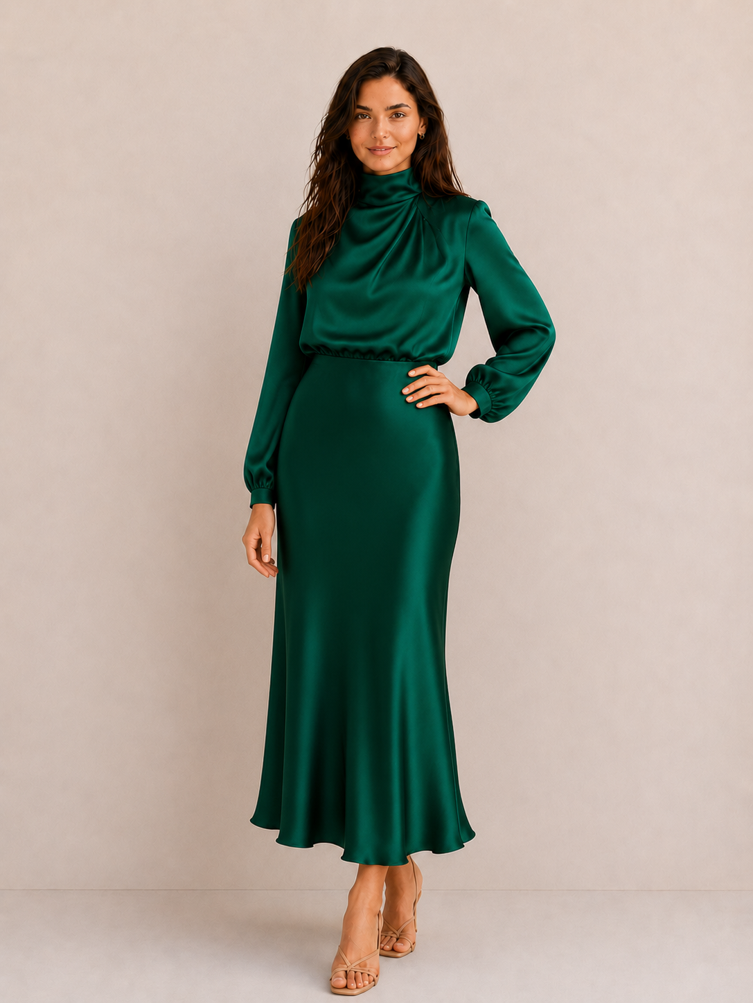 Auréa | robe satinée élégante