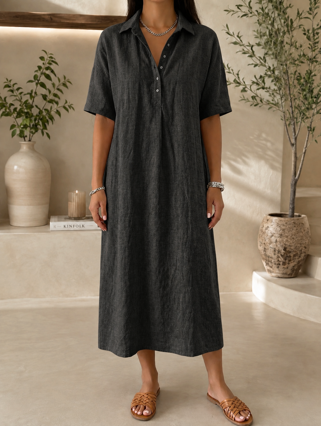 Apolline | robe chemise fluide et élégante