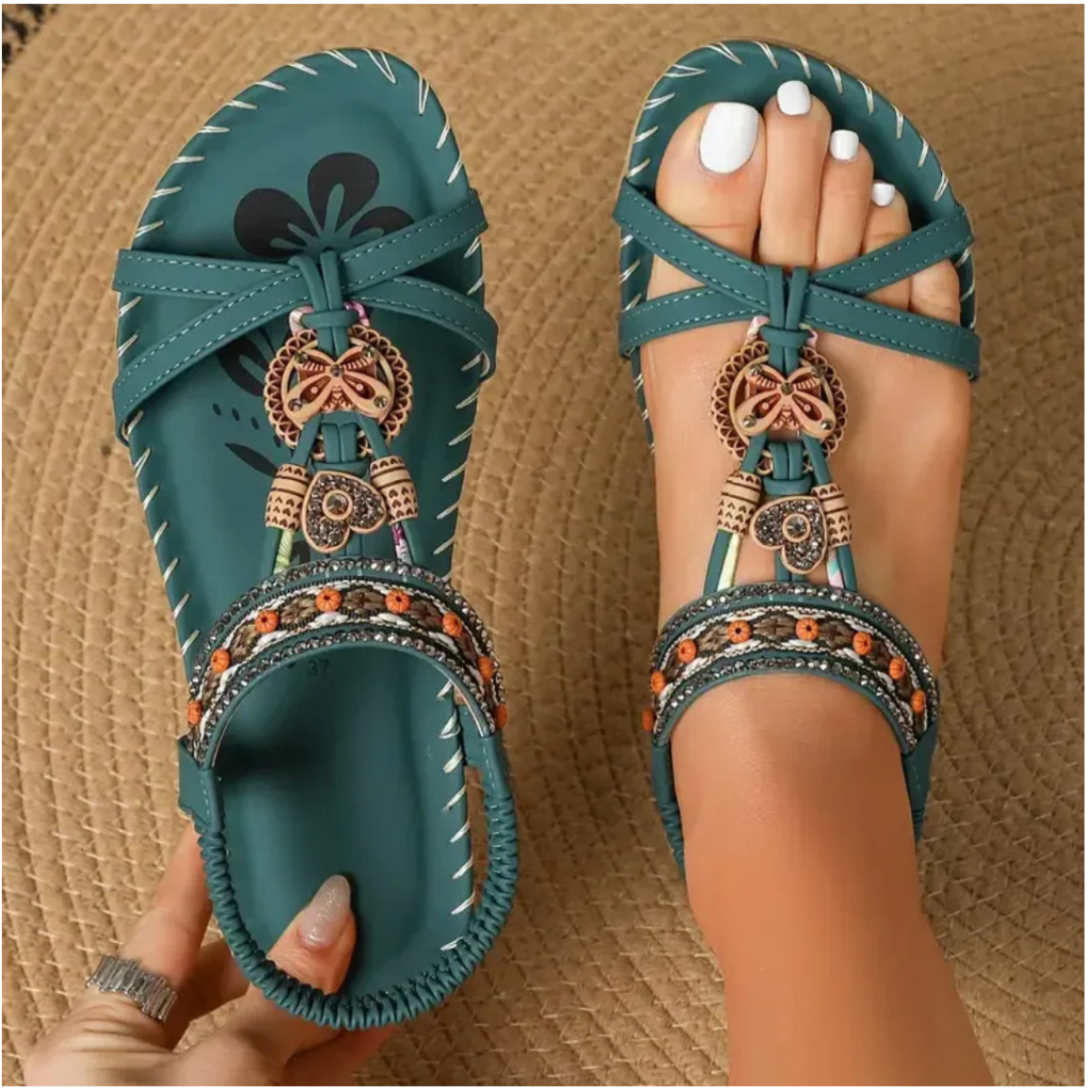 Evelyne | Sandales Style Ibiza Alliant Confort et Élégance