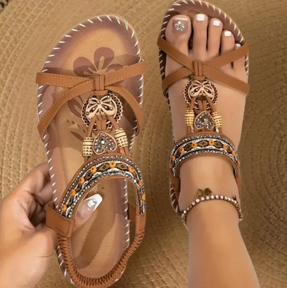 Evelyne | Sandales Style Ibiza Alliant Confort et Élégance